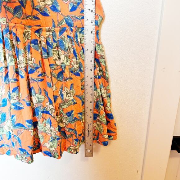 Free People OB574950 Orange Dear You Backless Mini Dress w/Pockets sz S - Picture 10 of 10